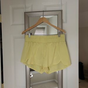 Z by Zella Light Yellow Interval Running Shorts